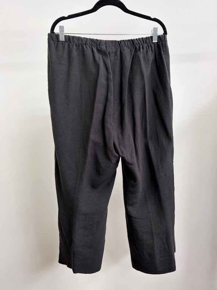 Plain Straight Leg Pant - Black