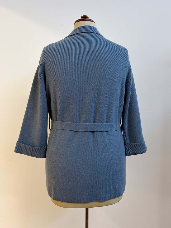 Knitted Cardigan - Dusty Blue
