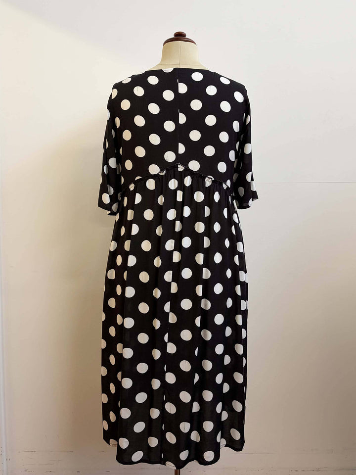 V-Neck Dress - Spotty