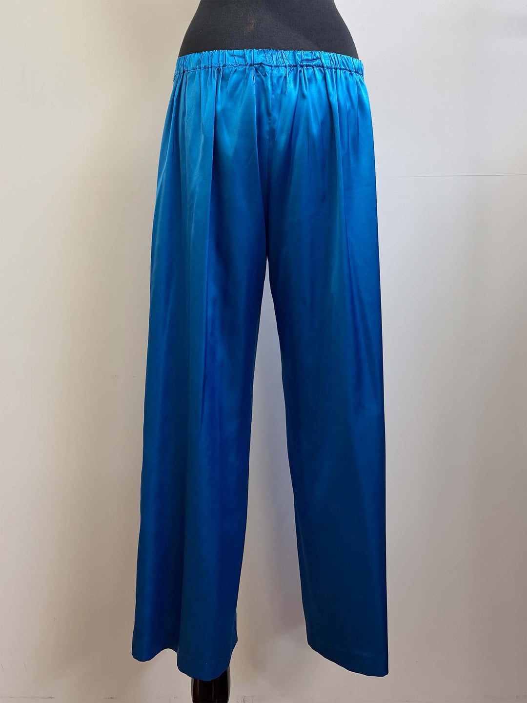 Full Length Satin Pant - Ocean