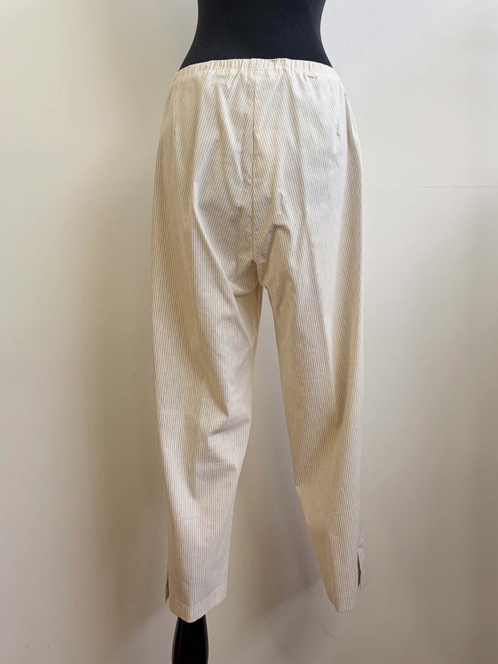 Striped Stretch Pant - Putty