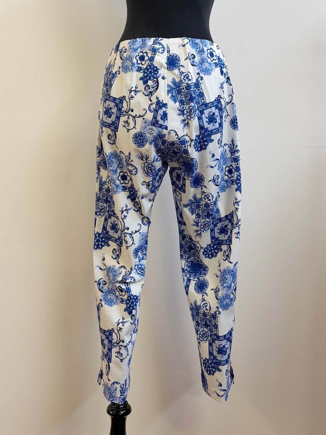 Printed Bengaline Pant - Blue