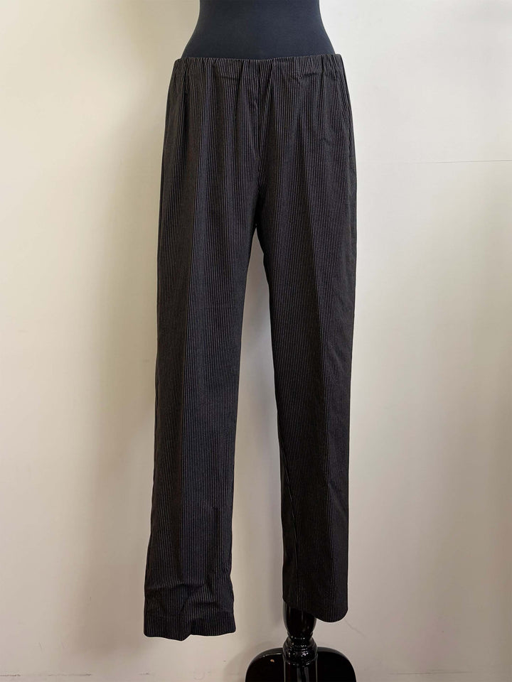 Striped Stretch Pant - Black