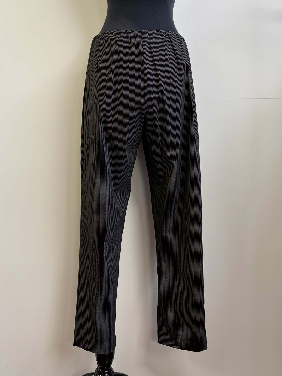 Striped Stretch Pant - Black