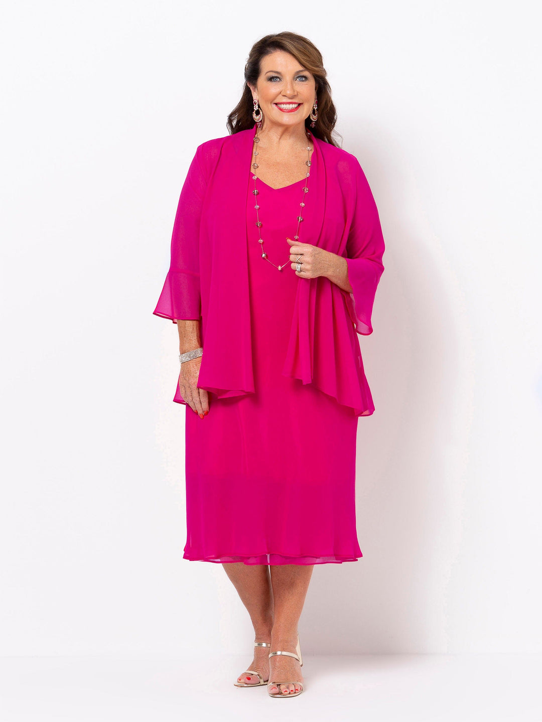 1087 Chiffon Evening Jacket