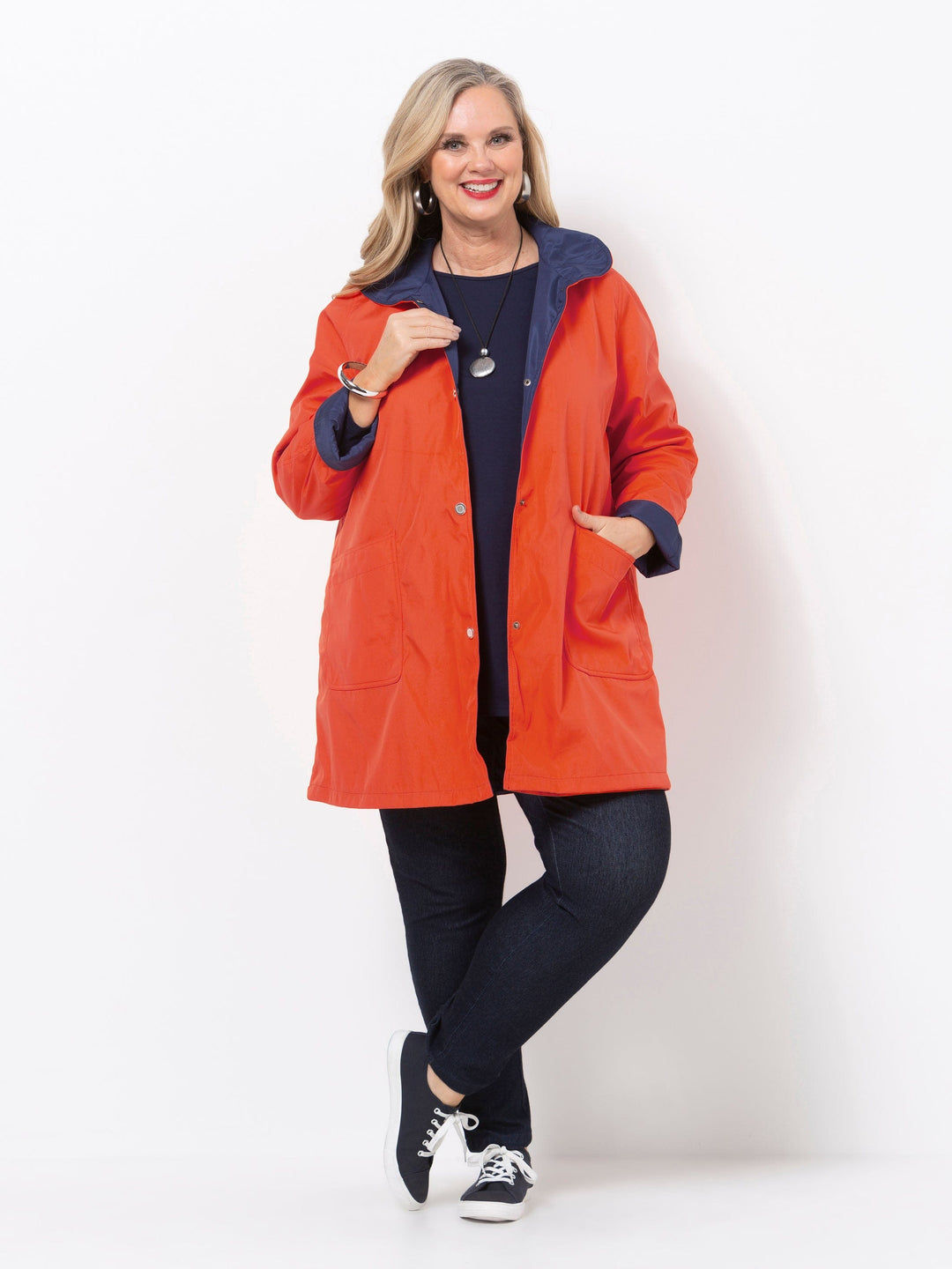 Navy/Orange Reversible Jacket