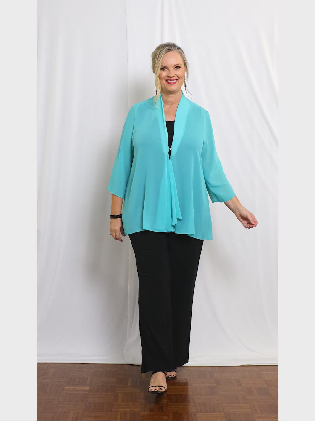 Seafoam Georgette Jacket