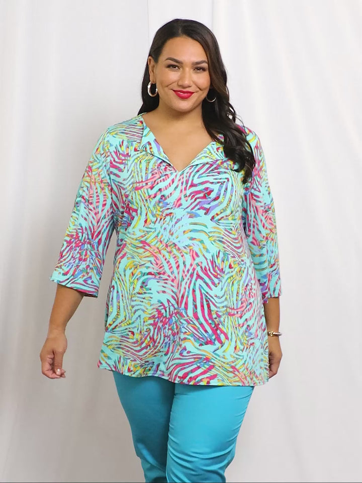 Seafoam Calypso Floaty Sleeve Top