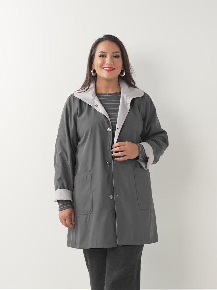 Reversible Jacket - Charcoal/Putty