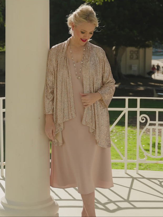 Moet Gold Sequin Evening Jacket  Swish Fashion
