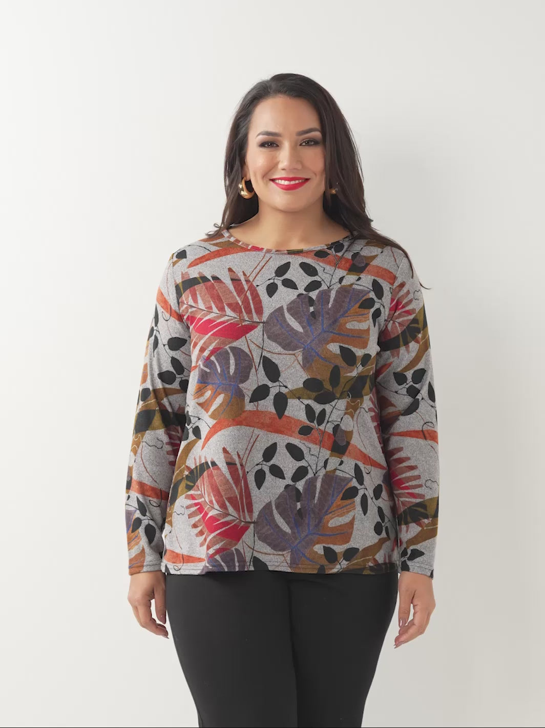 Long Sleeve Basic Top - Birch Field