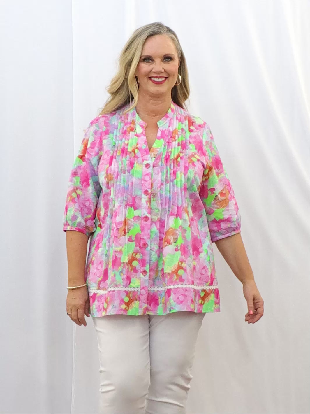 Floral Brushstrokes Shirt