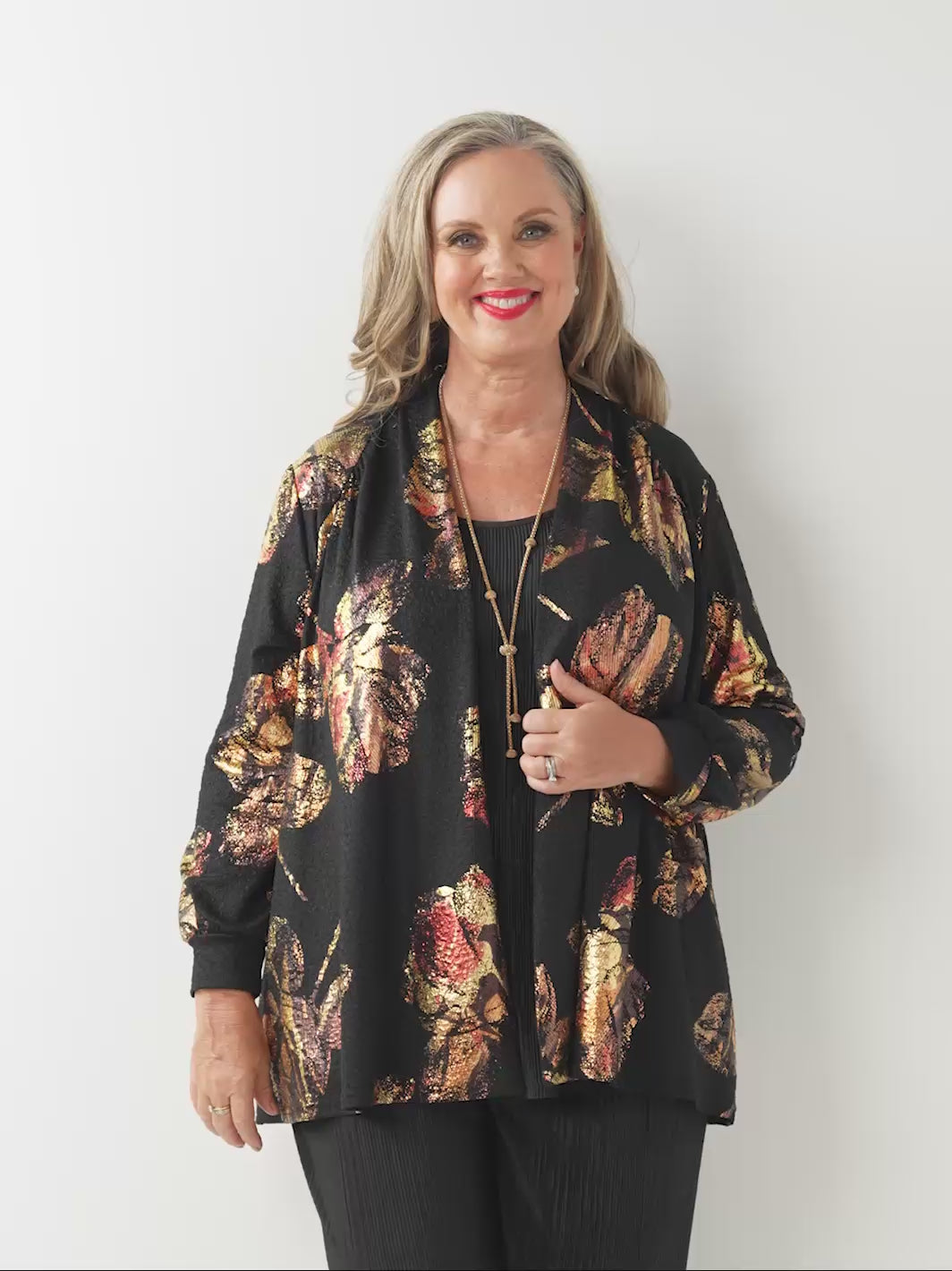 Open Front Evening Jacket - Metallica