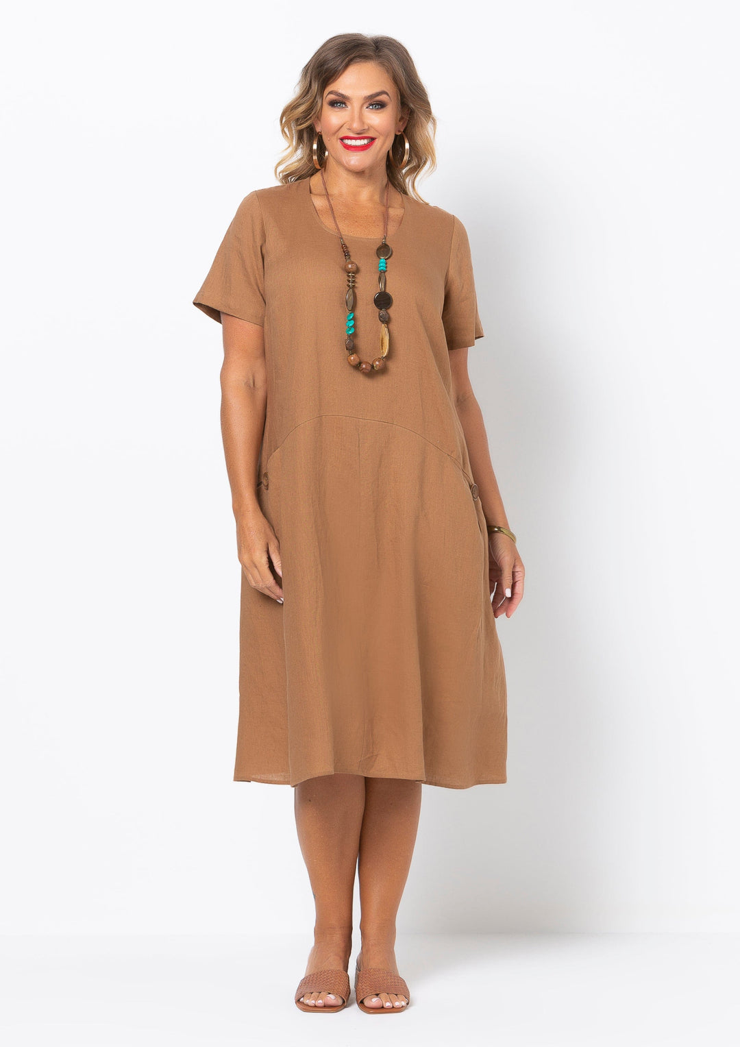 Pretty Woman Linen Dress